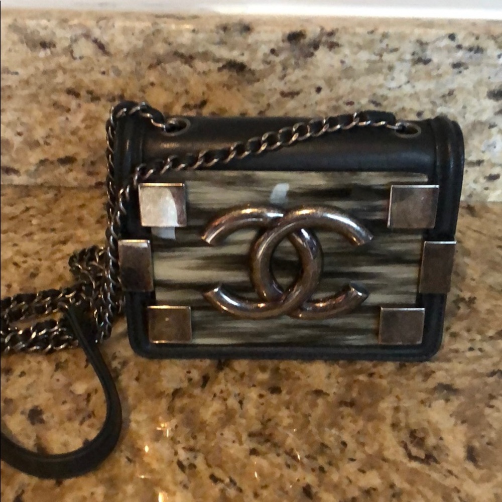 Chanel LEGO mini collector brick lamb skin bag